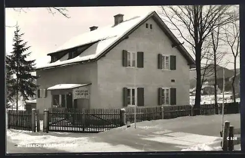 AK Mitterbach, Akademikerheim im Winter