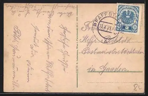 AK Gutenstein /N.-Oe., Mariahilferberg, Blick zur Wallfahrtskirche
