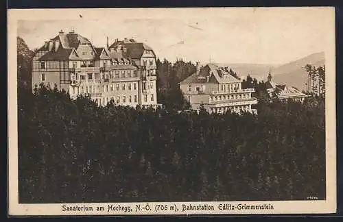 AK Grimmenstein, Sanatorium am Hochegg