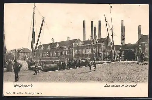 AK Willebroeck, Les usines et le canal