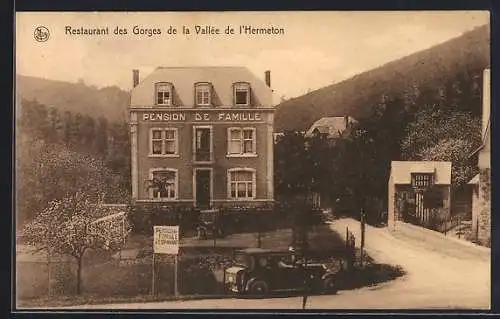 AK Hastière-sur-Meuse, Pension de Famille J. Dervaux-Robert, Restaurant des Gorges de la Vallée de l`Hermeton