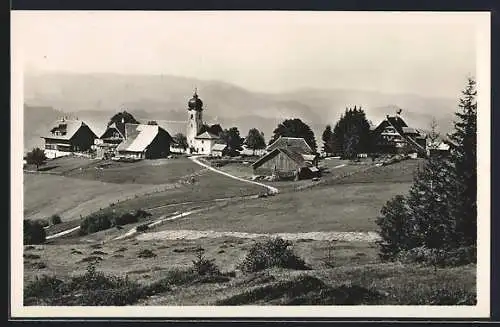 AK Entlebuch, Hl. Kreuz, Panorama mit Kirche