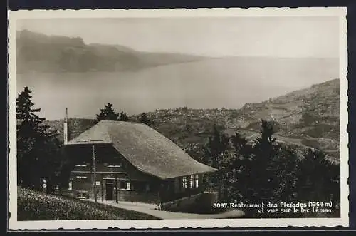 AK Les Pleiades, Restaurant des Pleiades et vue sur le lac Léman