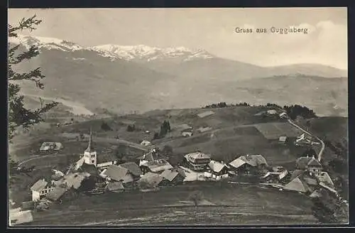 AK Guggisberg, Panorama mit Kirche