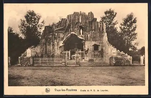 AK Vaux-les-Rosières, Grotte de N. D. de Lourdes