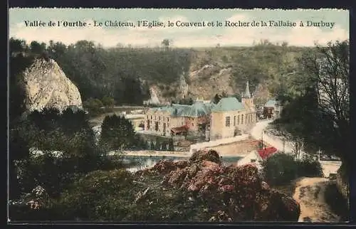 AK Durbuy, Le Chateau, le Couvent et le Rocher de la Fallaise