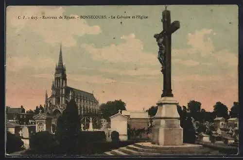 AK Bonsecours, Le Calvaire et l`Eglise