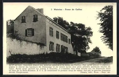 AK Waterloo, Bauernhaus du Caillou