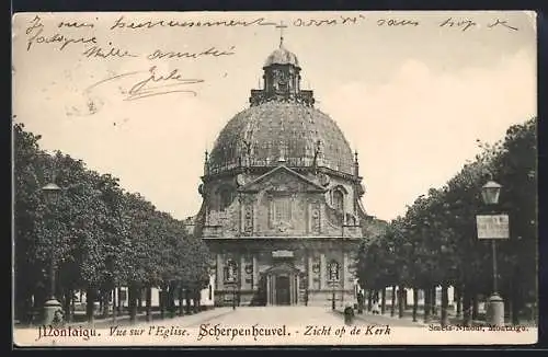 AK Montaigu, Vue sur l`Eglise