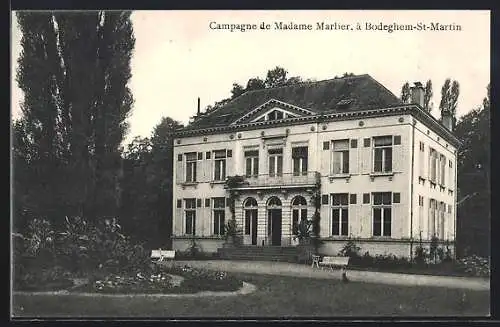 AK Bodeghem-Saint-Martin, Campagne de Madame Marlier