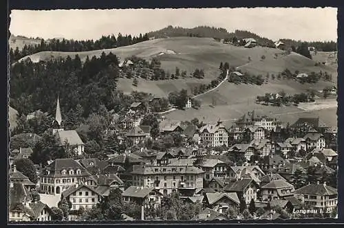 AK Langnau i. E., Teilansicht aus der Vogelschau