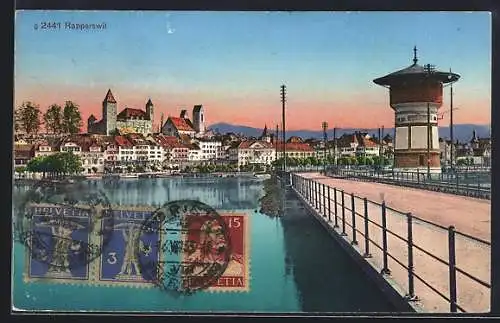 AK Rapperswil, Brücke und Uferpartie