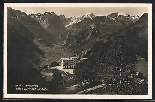 AK Braunwald, Grand Hotel mit Tödikette