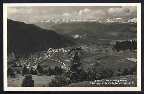 AK Feldis i. Domleschg, Blick gegen Bündner Oberland