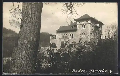 AK Baden, Blick auf die Römerburg