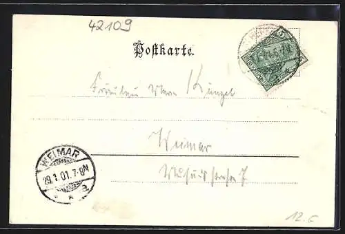 AK Elberfeld, Geburtstagsfeier Kaiser Wilhelm II. des Staatseisenbahn-Vereins