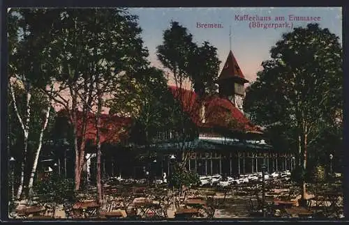 AK Bremen, Café am Emmasee, Bürgerpark