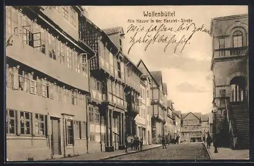 AK Wolfenbüttel, Alte Häuser in der Kanzlei-Strasse