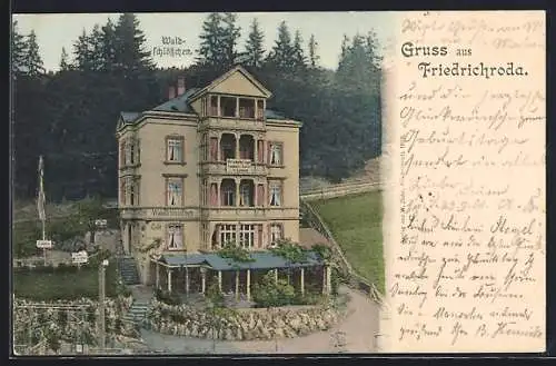 AK Friedrichroda, Restaurant Waldschlösschen von W. Liebold