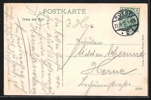 AK Werl, Gnadenbild & Wallfahrtskirche, Exerzitienhaus der P.P. Franziskaner