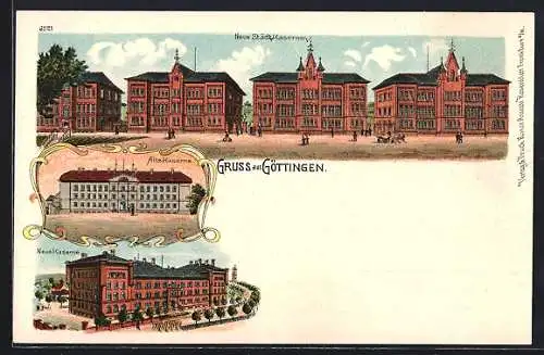 Lithographie Göttingen, Alte und Neue Kaserne