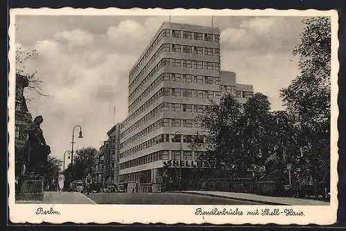 AK Berlin-Tiergarten, Bendlerbrücke mit Shell-Haus