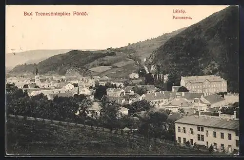 AK Trencsén-Teplicz, Látkep-Panorama