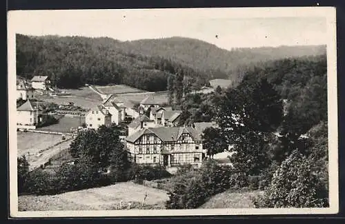 AK Unkerode /Kreis Eisenach, Teilansicht mit Bäumen