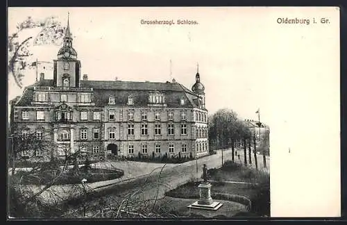 AK Oldenburg i. Gr., Grossherzogliches Schloss, Neujahrsgruss
