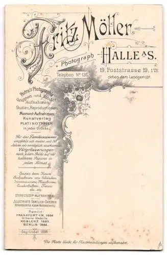 Fotografie Fritz Möller, Halle, Poststrasse 19, Elegantes Paar