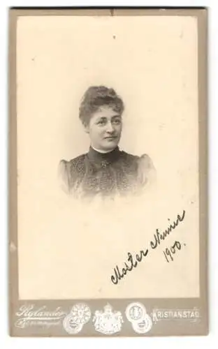 Fotografie Oscar Rylander, Kristianstad, Ninnie im Jahr 1900