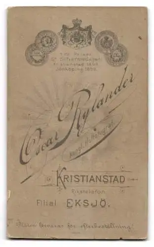 Fotografie Oscar Rylander, Kristianstad, Ninnie im Jahr 1900