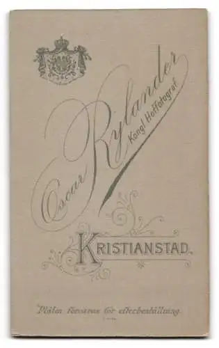 Fotografie Oscar Rylander, Kristianstad, Sven Rosen im jahr 1899