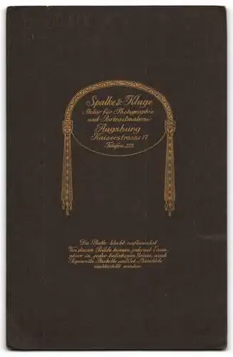Fotografie Spalke &amp Kluge, Augsburg, Kaiserstrasse 17, Ernst Memer im Porträt