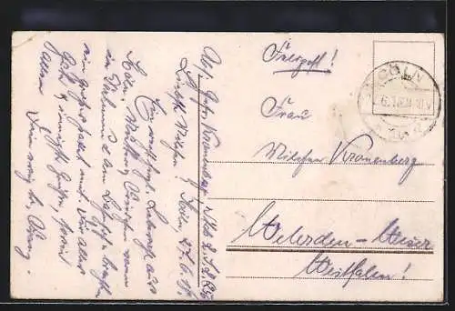 AK Köln a. Rh., Rheinufer mit Seeschiffe