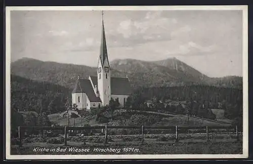 AK Bad Wiessee, Kirche und Hirschberg