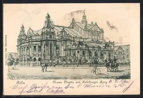 AK Köln-Neustadt, Neues Theater am Habsburger Ring