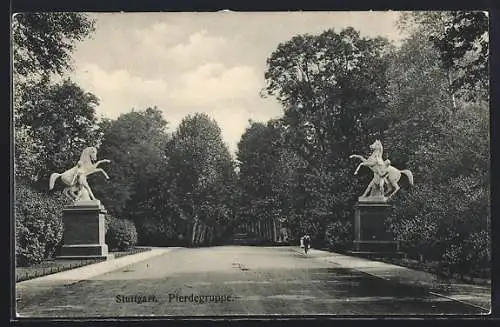 AK Stuttgart, Blick zur Perdegruppe