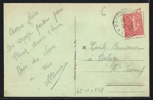 AK La Bastide, Vue generale Nord-Ouest avec la Gare