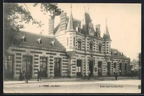 AK Vitre, La garem Blick zum Bahnhof