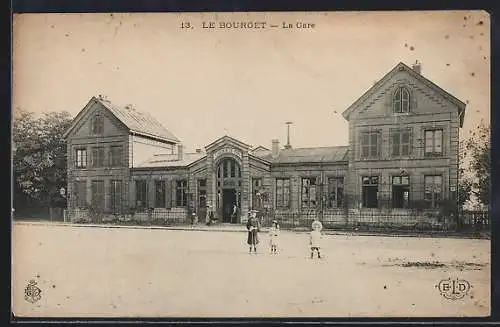 AK Le Bourget, La Gare, Bahnhof