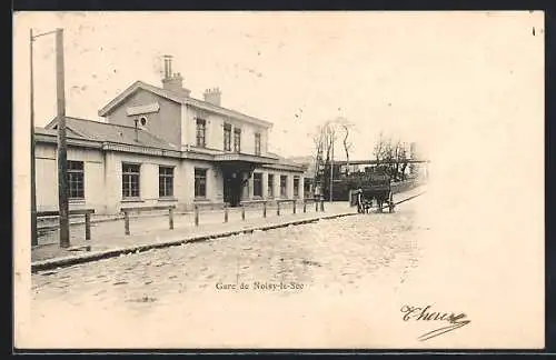 AK Noisy-le-Sec, La Gare, Bahnhof