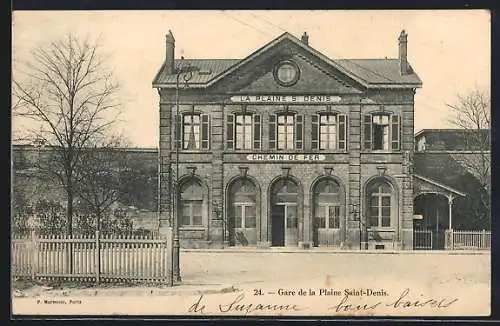 AK La Plaine Saint-Denis, La Gare