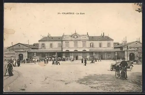 AK Chartres, La Gare