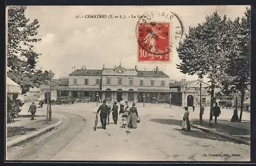 AK Chartres, La Gare