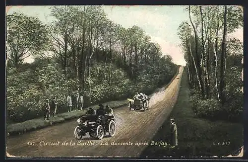 AK Berfay, Circuit de la Sarthe /Autorennen, La descente apres Berfay