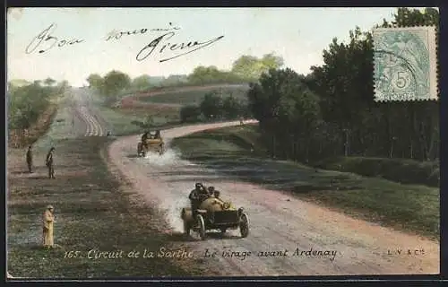 AK Ardenay, Circuit de la Sarthe /Autorennen, Le virage avant Ardenay