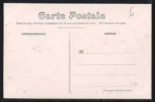 AK Vibraye, Circuit de la Sarthe 1906 /Autorennen, Traversee de la Foret de Vibraye