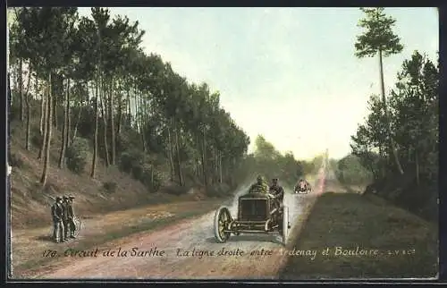 AK Circuit de la Sarthe, La ligne droite Ardenay et Bouloire, Autorennen