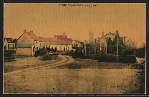 AK Neuillé-la-Lierre, La Gare